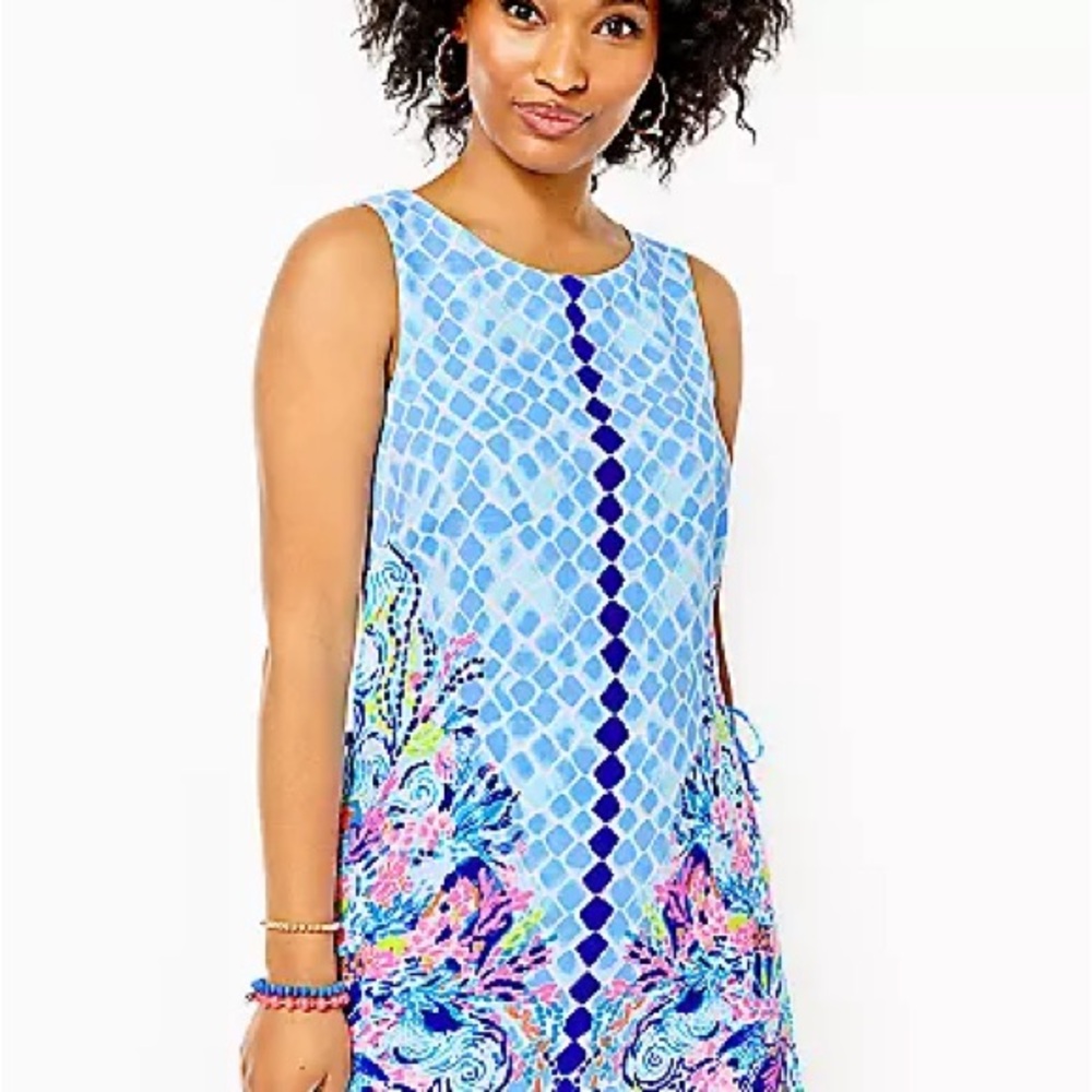 Lilly Pulitzer Donna Romper in Multi Hidden Treasure Engineered